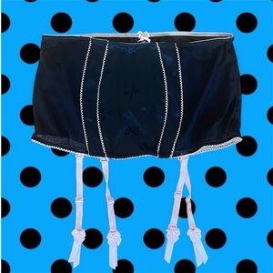 VS Black and Pink Garter Belt Skirt
